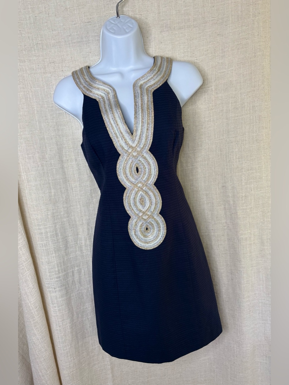 Lilly Pulitzer Valli Shift Dress - True Navy - Women's Size 4